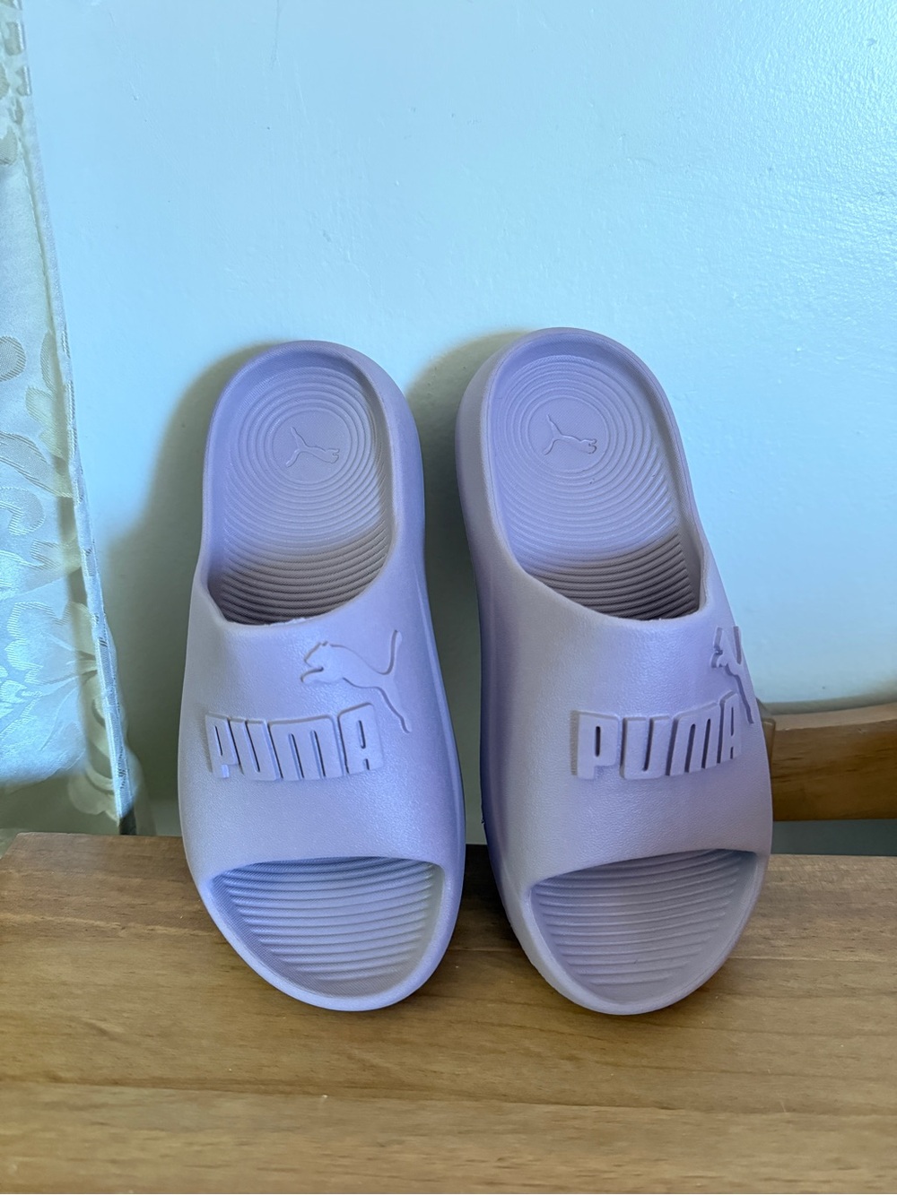 PUMA Lavender Foam Slide Sandals